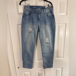 Stylish Blue Distressed Women Jeans